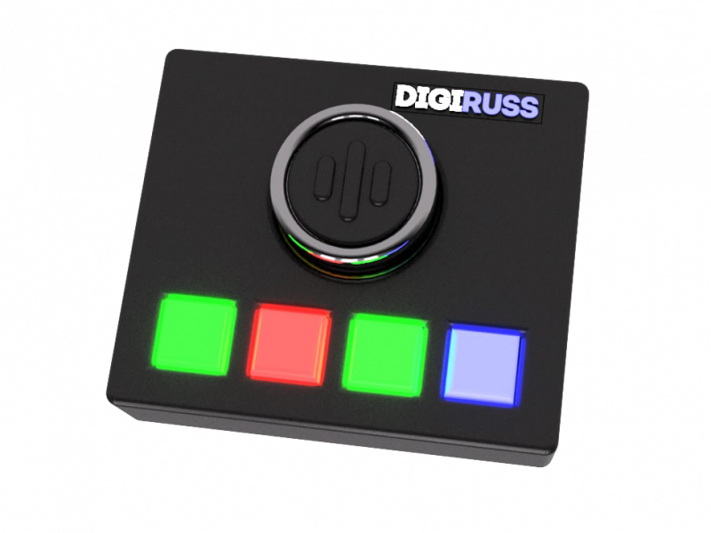DIGIRUSS Q-BOX v5 – USB-контроллер MIDI/OSC для управления DAW