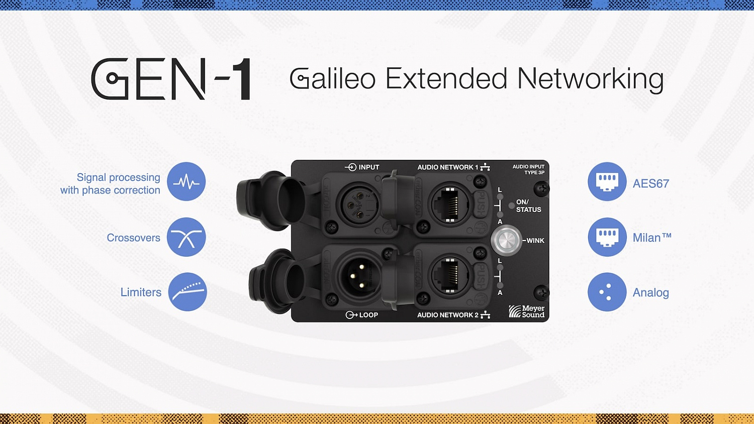 Meyer Sound GEN-1: технология сетевого подключения громкоговорителей